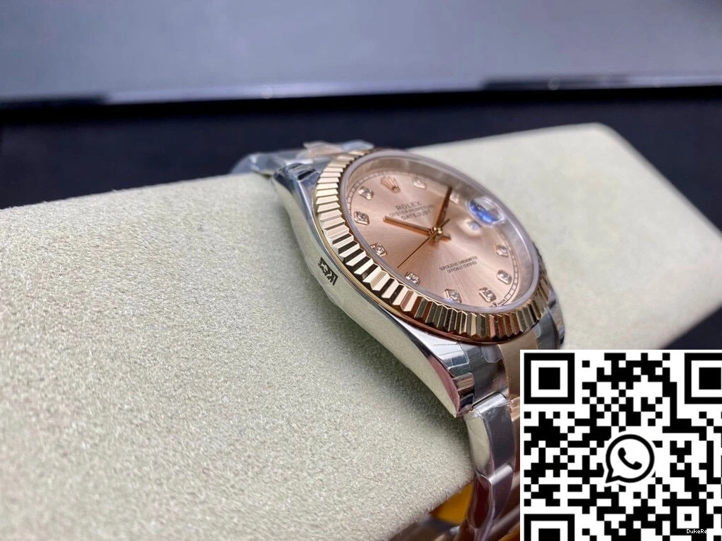 Datejust EW Gold M126331-0007 V3 41MM Rolex Factory Rose 0813